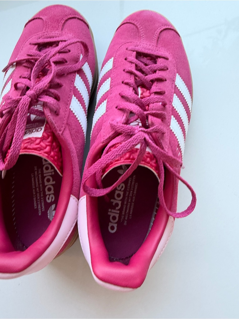 adidas Gazelle Women’s Platform Sneaker — Pink/White - Picture 7 of 9